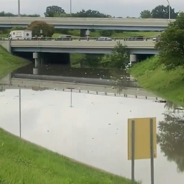 Heavy rain leads to flooding in homes, on roads