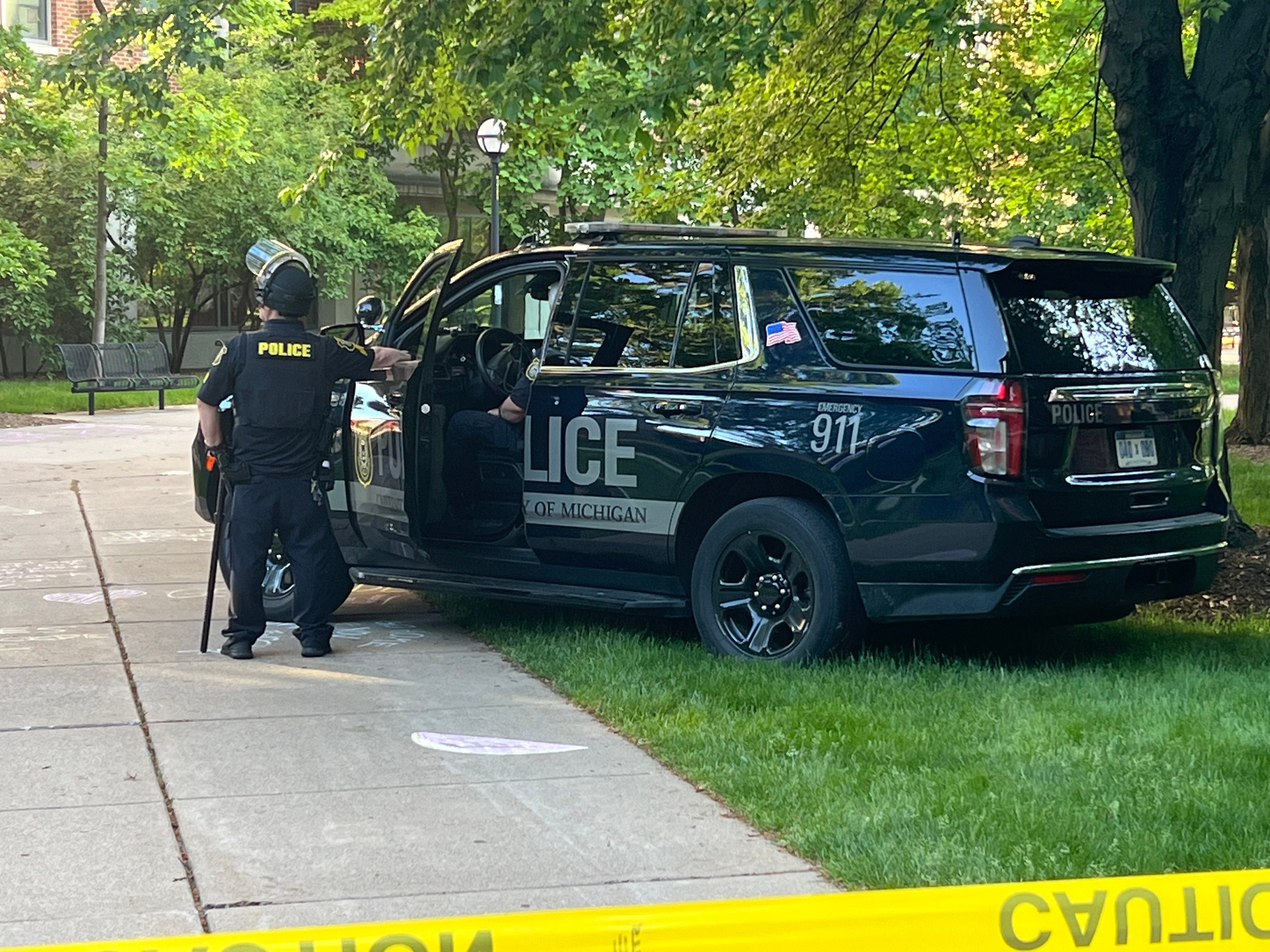Police clear tent encampment at University of Michigan | New Detroit Zoo logo and water tower wrap is revealed | Ann Arbor Public Schools cutting staff and curriculum