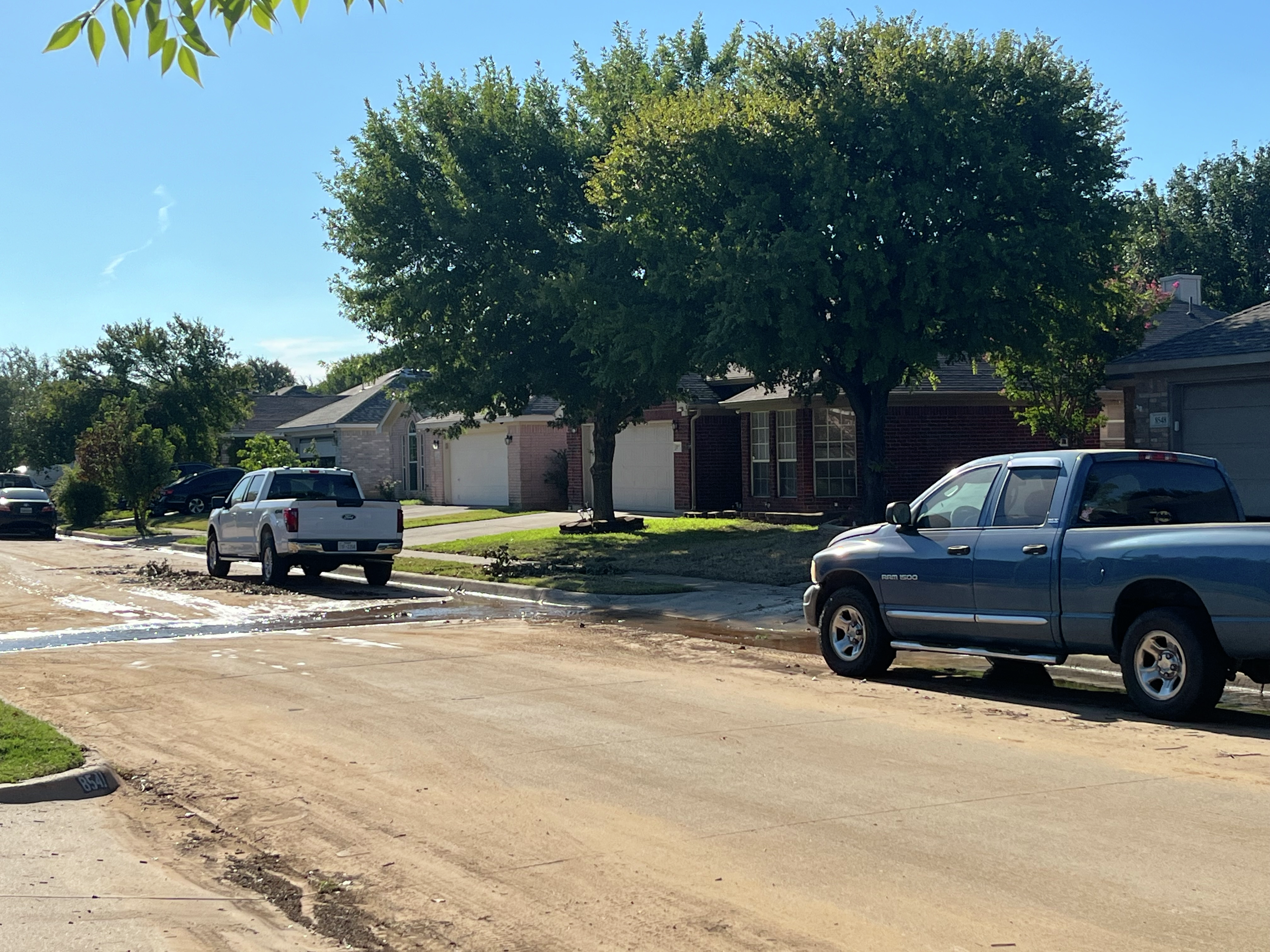 Five Fort Worth homes damaged by massive water main break, city says