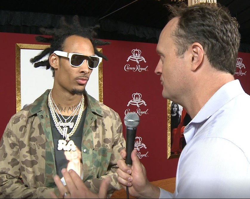 New York Jets Star Wide Receiver Robby Anderson on the Red Carpet with Brad Blanks