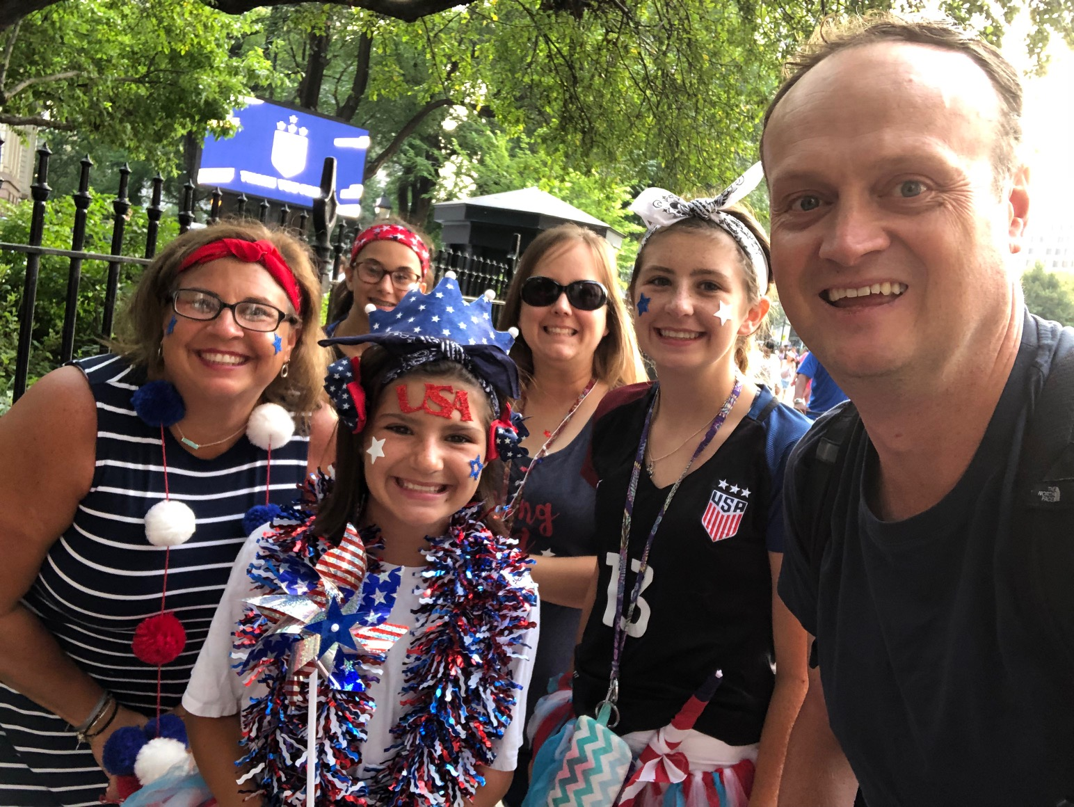 Brad Blanks at the U.S. Women's National Soccer Team World Cup Victory Parade