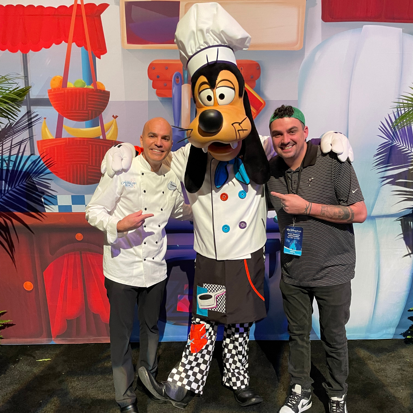 Coop chats with Chef David Casey at Walt Disney World