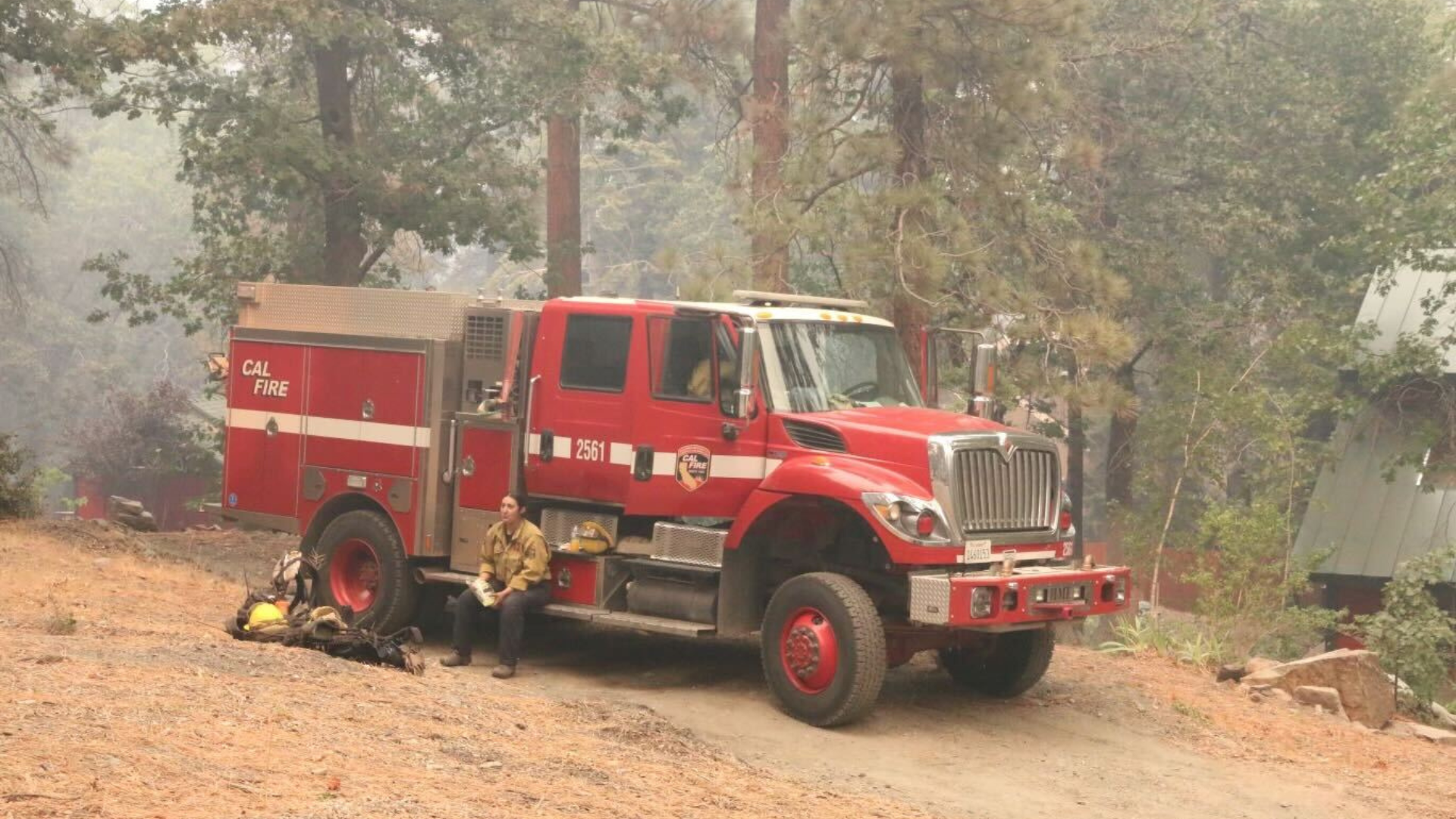 "Just helping out the neighborhood": Wrightwood wrestling coach braves 'Bridge Fire'