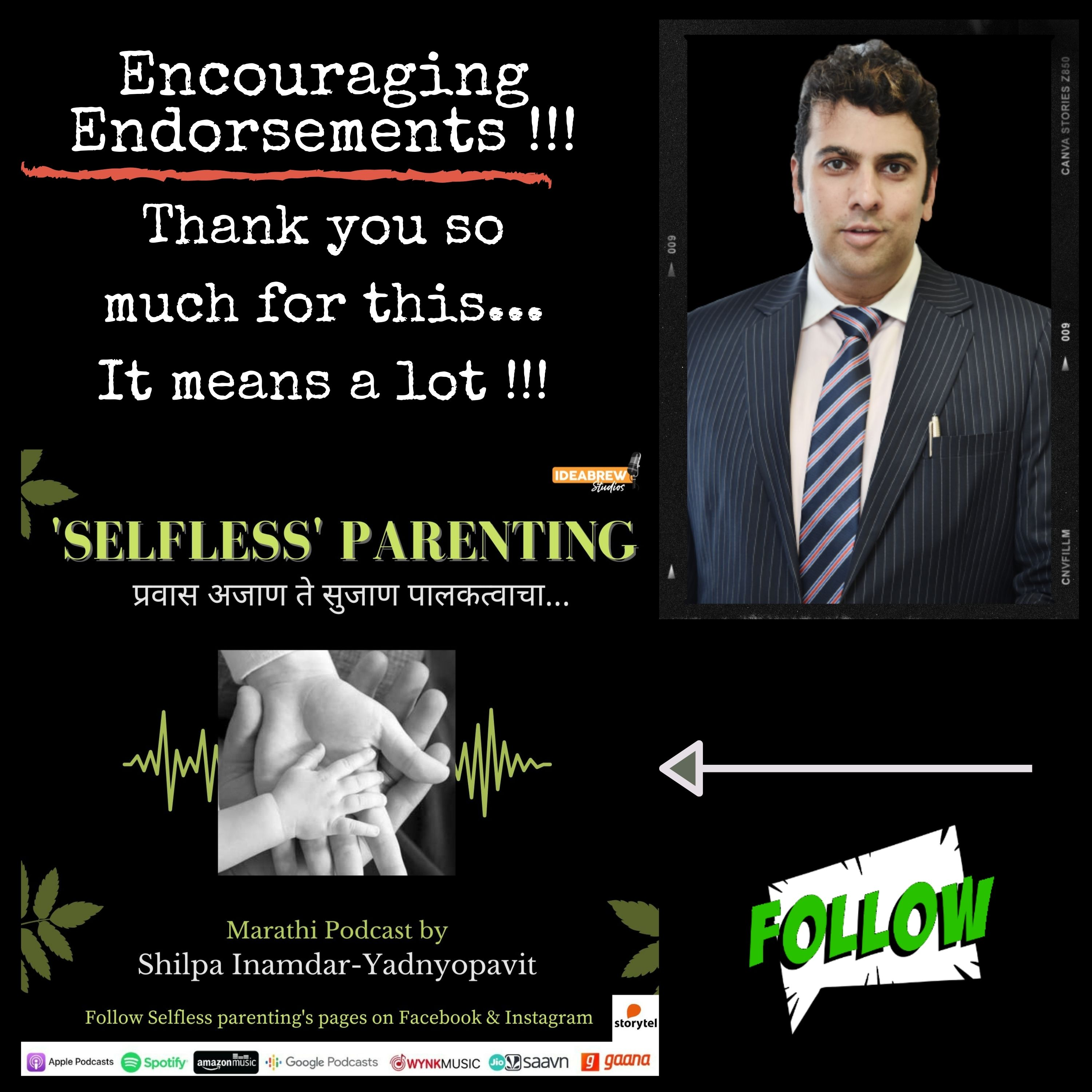 Encouraging Endorsements Series  Dr. Saurabh Gadgil