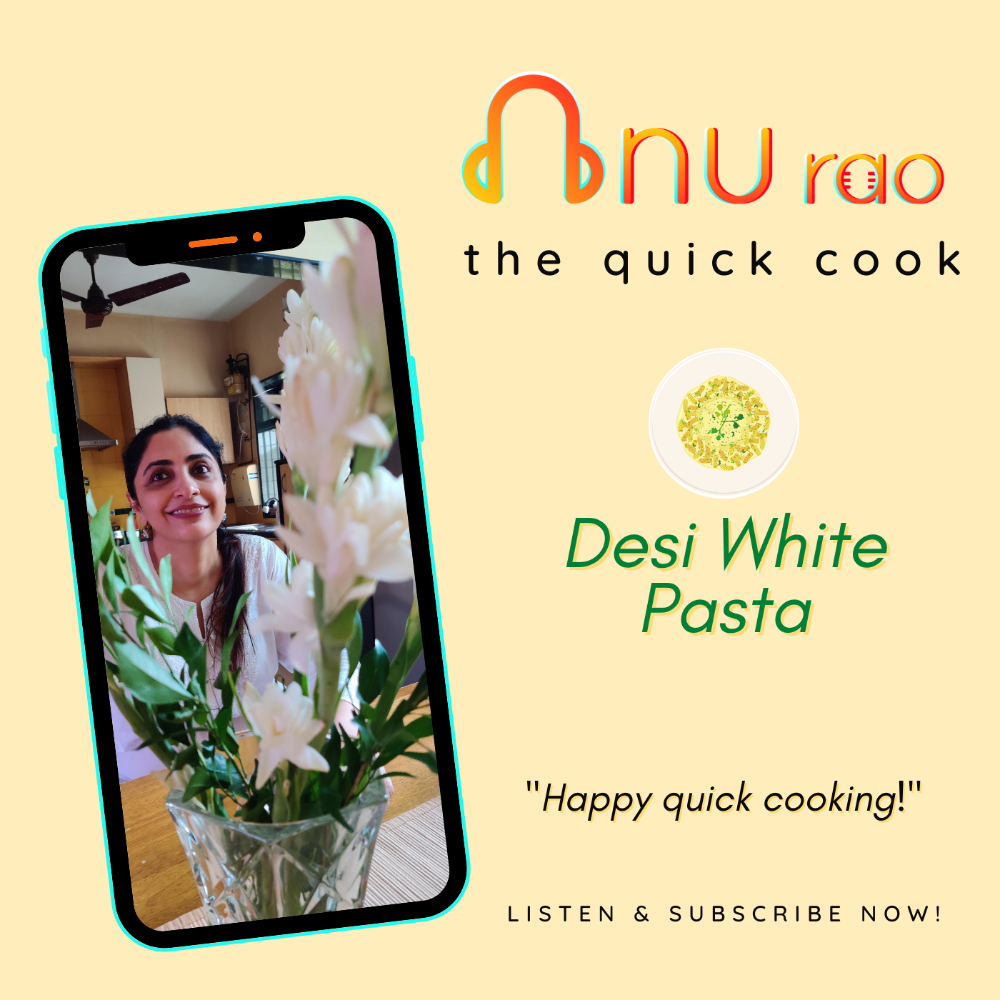 Desi White Pasta