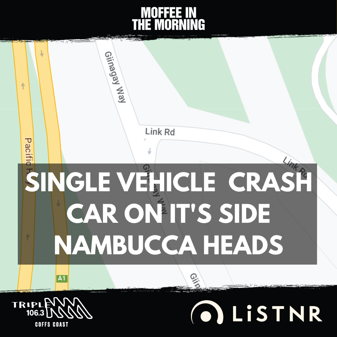 CRASH: Nambucca Heads - Car On It's Side