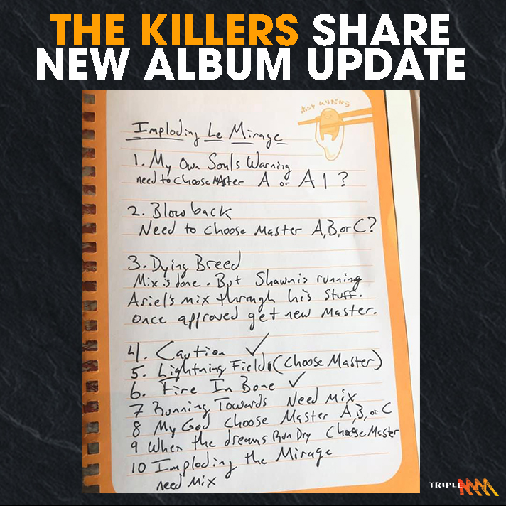 The Killers have given us an update on their new album, Imploding The Mirage, out this month.