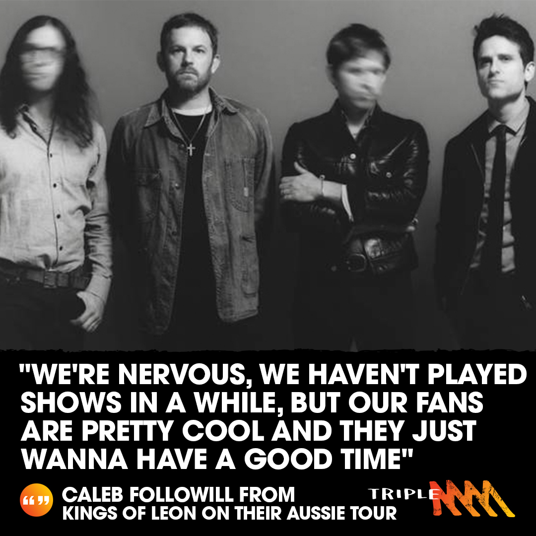 Caleb Followill from Kings Of Leon announces their 2022 Australian Tour, presented by Triple M