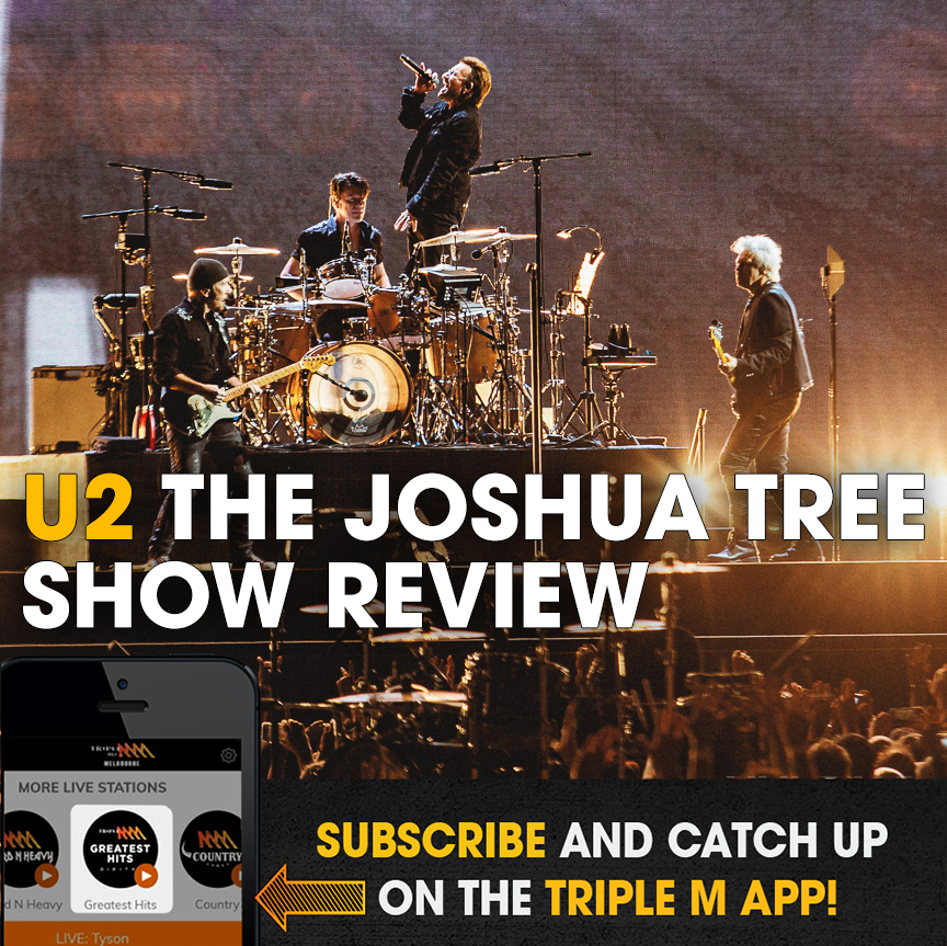 "They're always going to have a big show" on U2's The Joshua Tree tour before it comes to Australia.