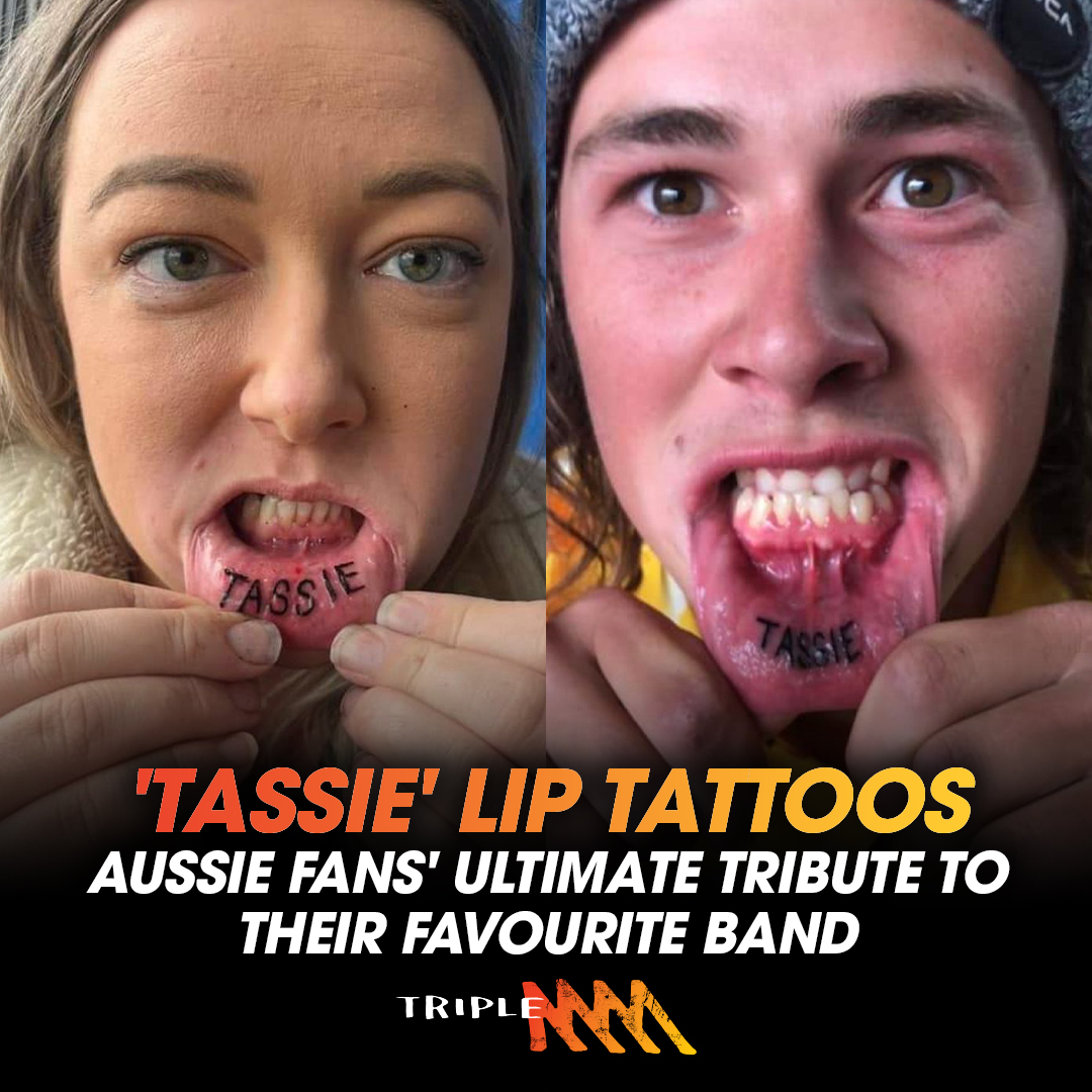 'Tassie' Lip Tattoos: Aussie Fans' Ultimate Tribute to Their Favourite Band