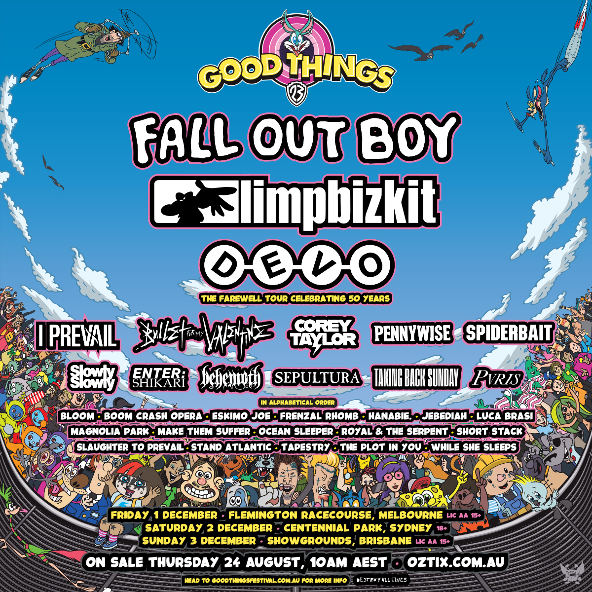 Limp Bizkit and Fall Out Boy to Headline Good Things Festival 2023 + MORE