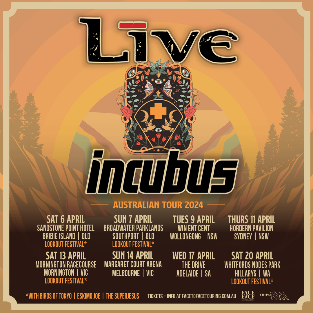 ROCK NEWS: +LIVE+ and INCUBUS Unite for LOOKOUT Festival