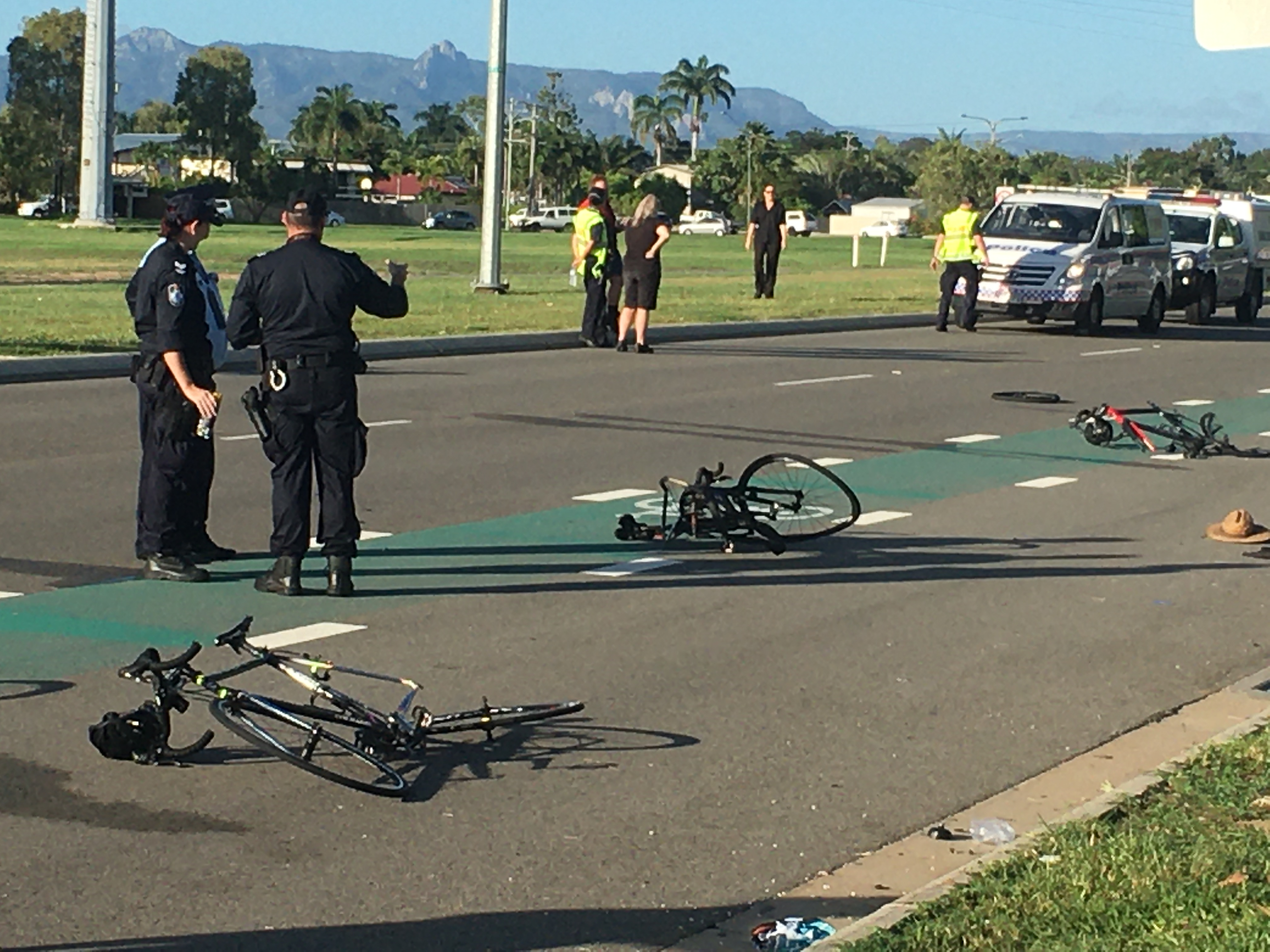 UPDATE: Cyclists being treated at Townsville University Hospital