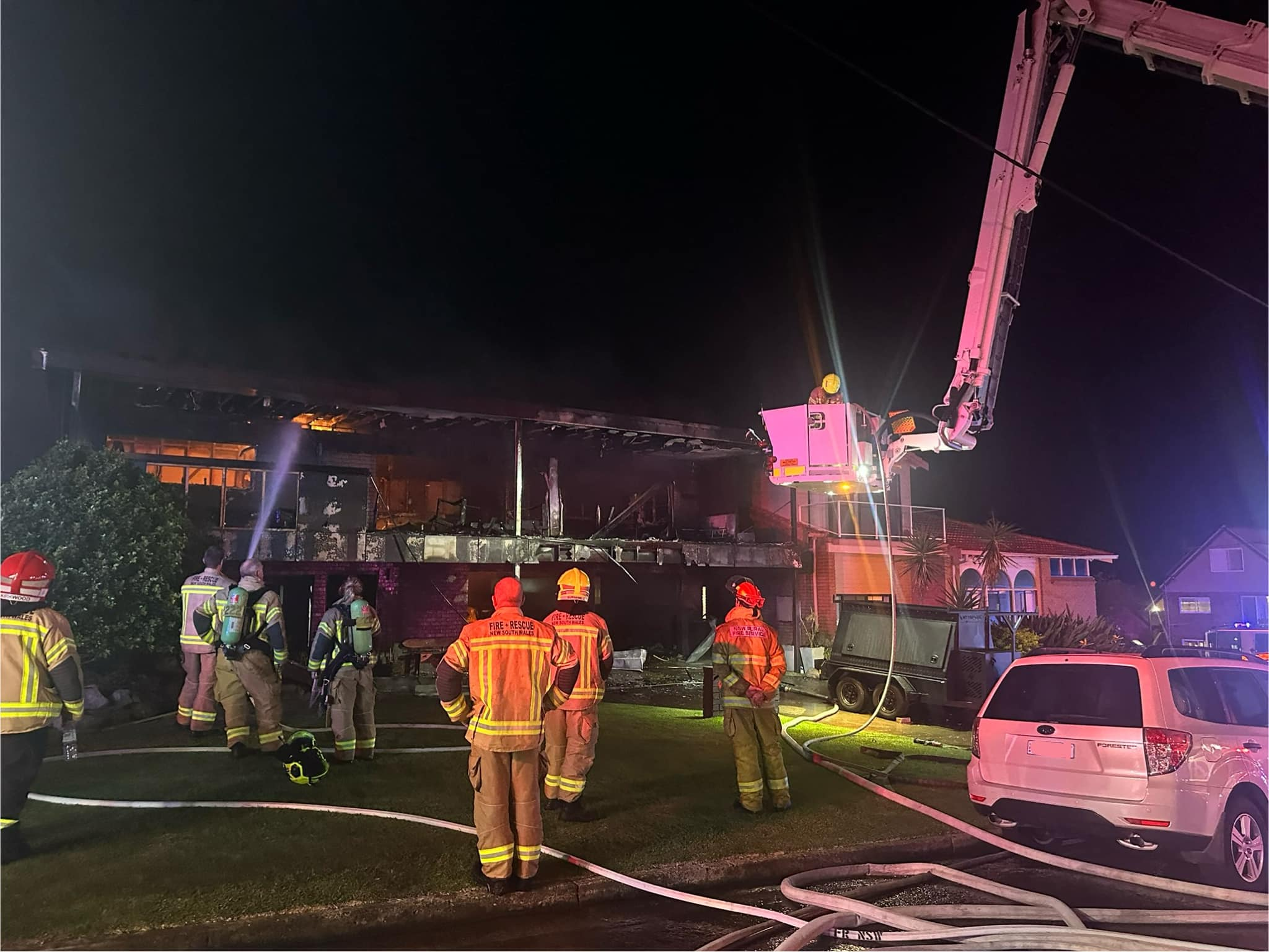 BREAKING: Fire destroys Caves Beach home