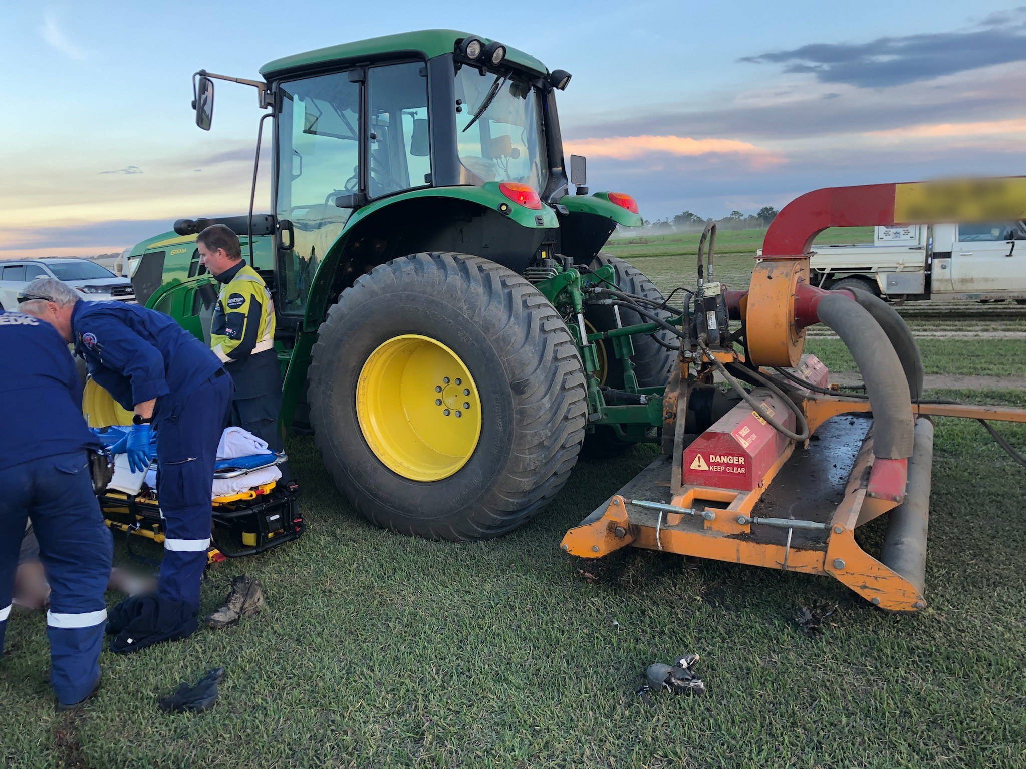 Man loses his leg in industrial lawn mower accident in Sydney's north-west