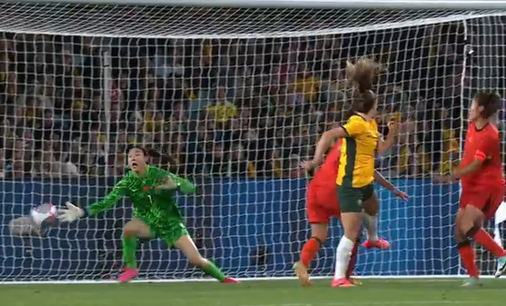 Hunter product Clare Wheeler scores in the Matildas 2-0 win over China