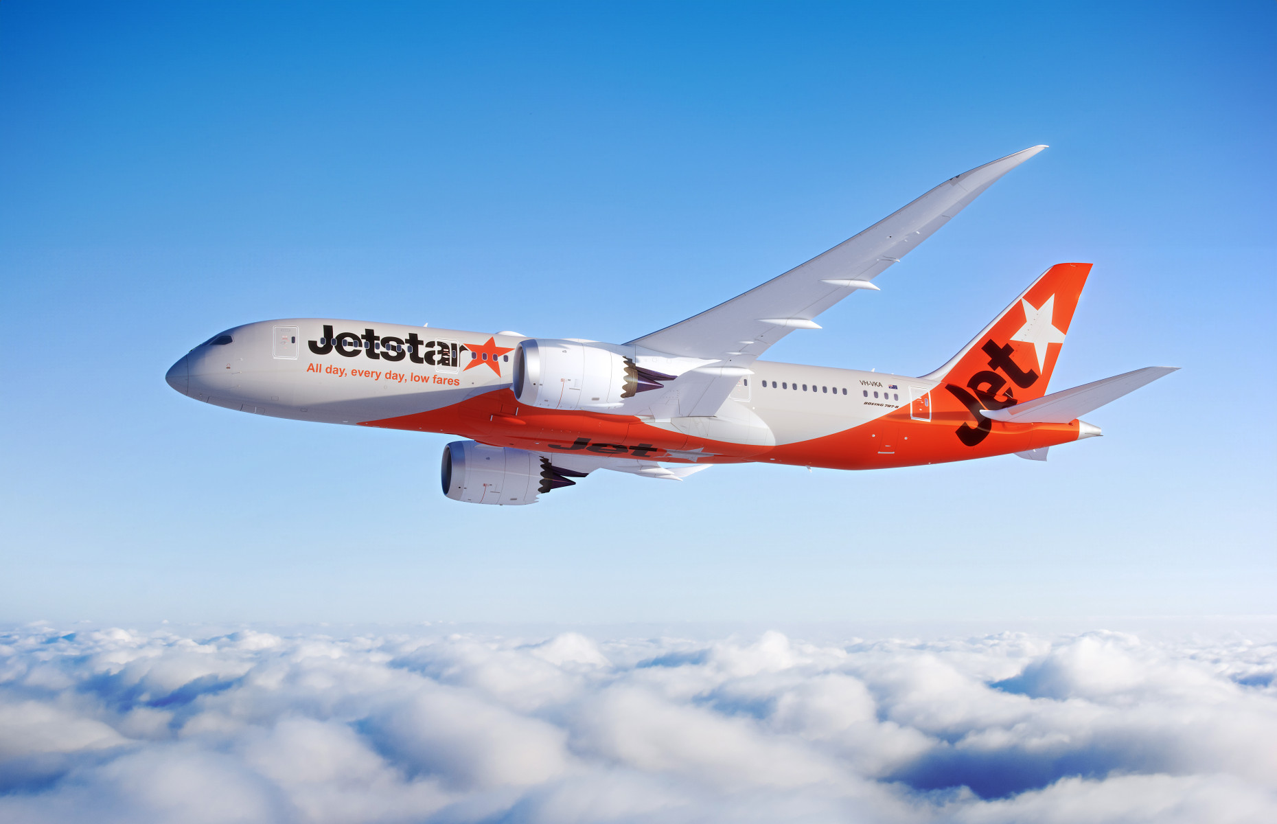 First Jetstar flight from Melbourne to Hervey Bay to land today