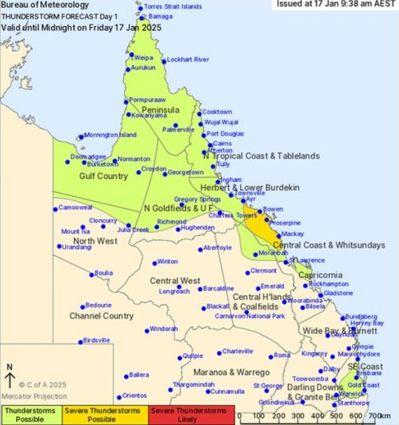 BOM warns of more severe storms possible today