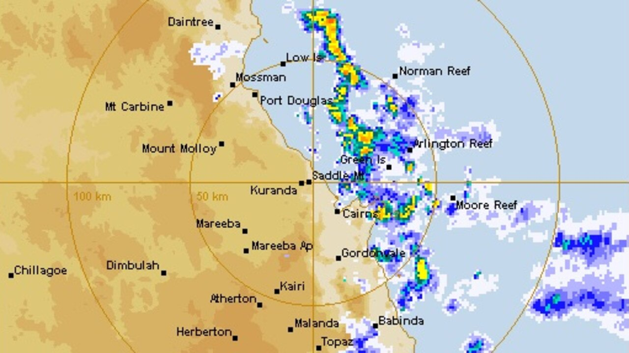 Cairns Radar is back, on the BOM app!