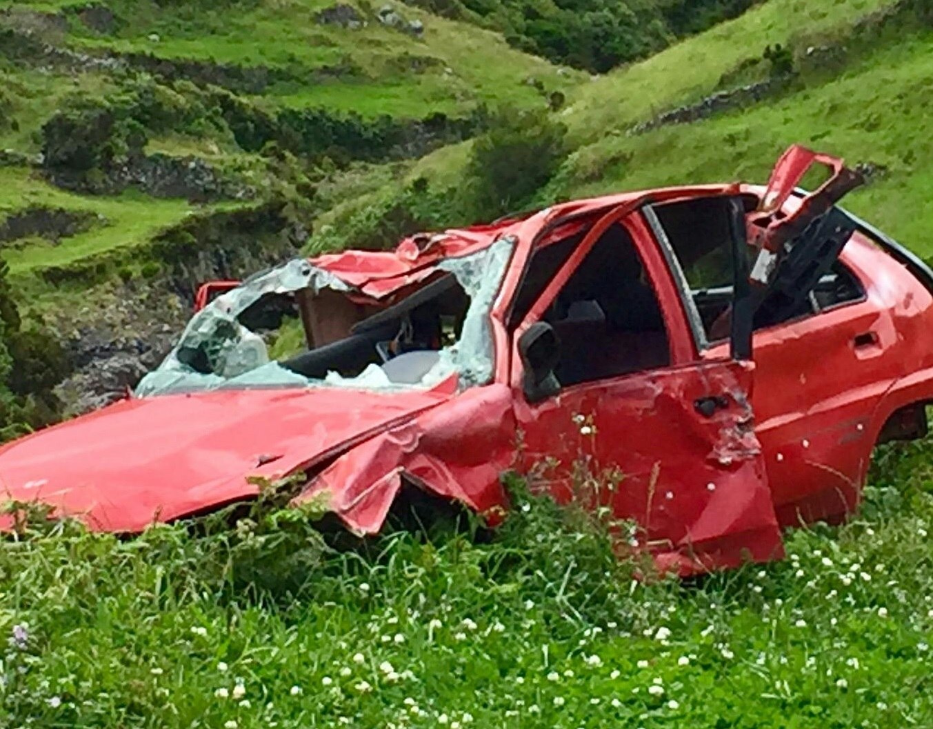 Stolen car crashes into yard, startling Mooroobool residents