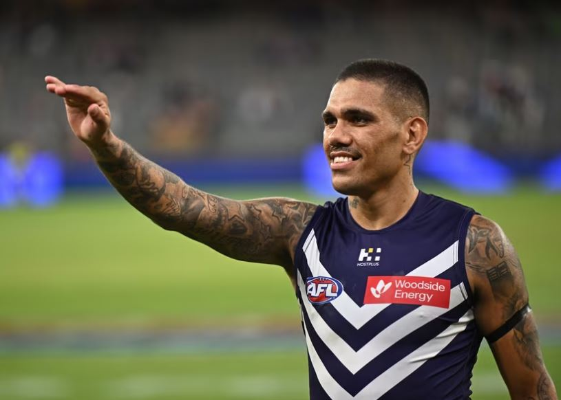 West Coast back Freo's Michael Walters following derby abuse
