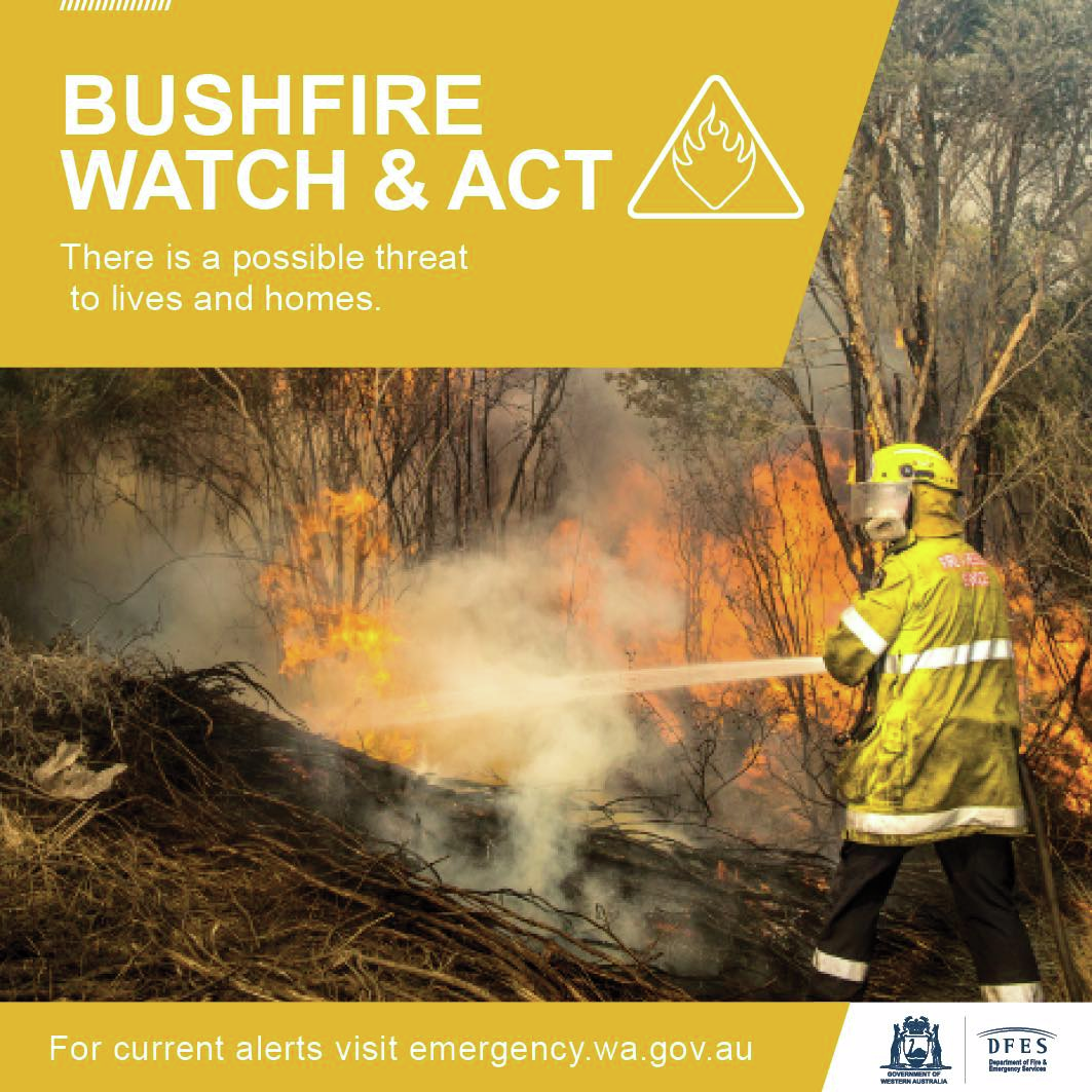 Watch and Act bushfire alert in the Kimberley