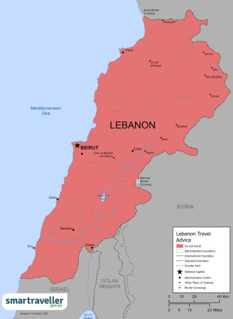 Aussies in Lebanon urged to leave as deadly conflict reaches 18 year high