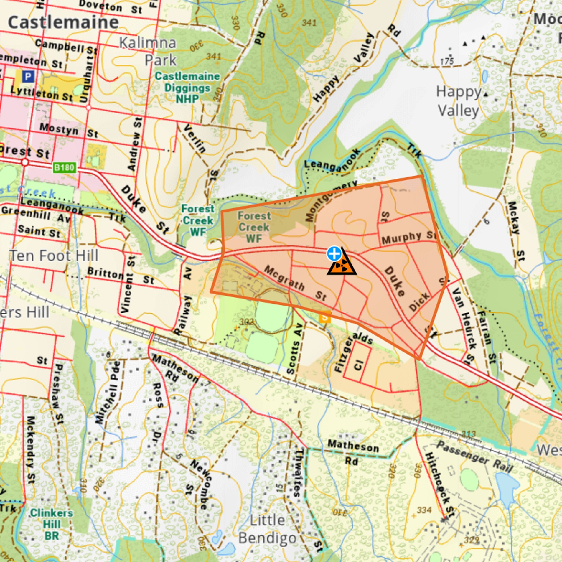 Chemical spill reported near Castlemaine