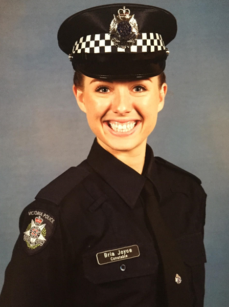 Bria Joyce remembered at National Police Memorial in Canberra