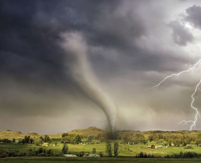 A tornado could have caused last nights trail of destruction across Victoria