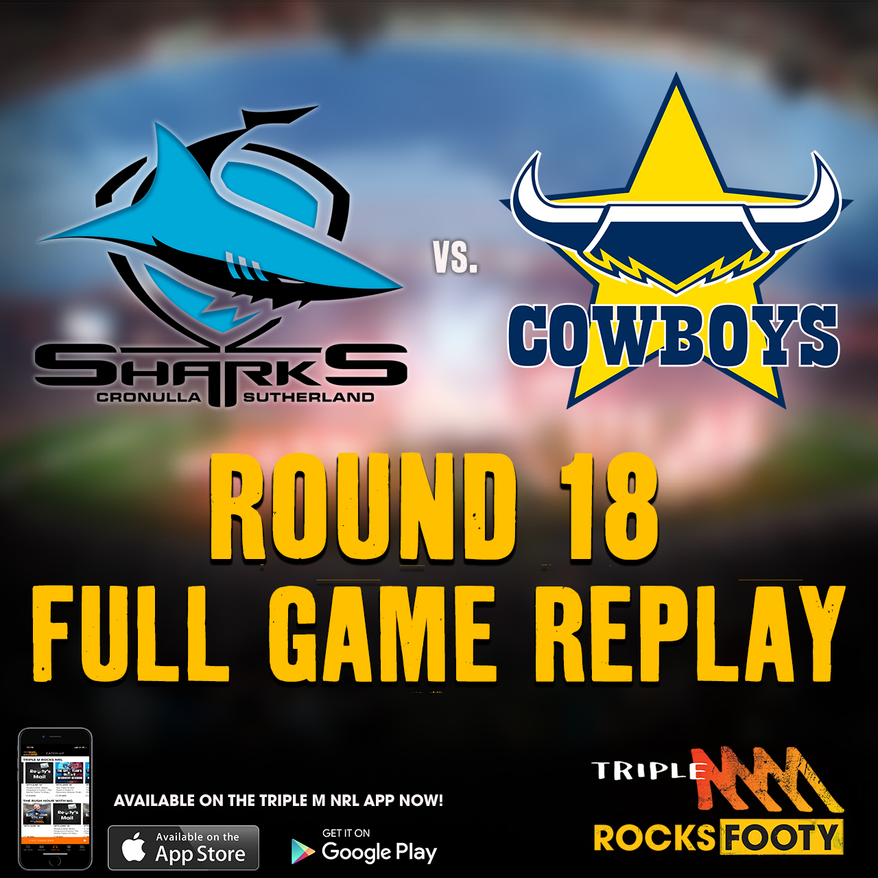 Sharks vs. Cowboys | FULL GAMNE REPLAY