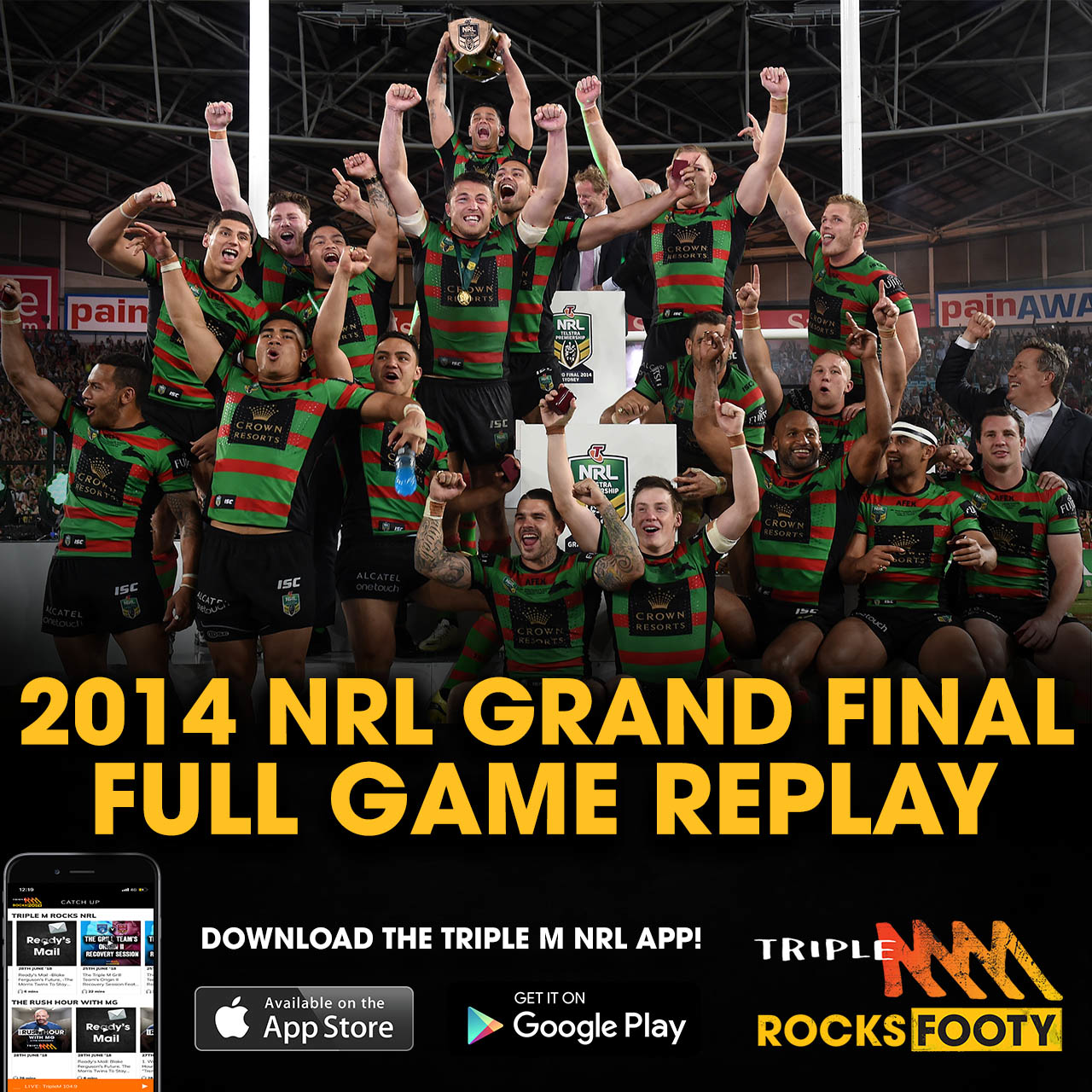 Full Game Replay 2014 NRL Grand Final: Rabbitohs v Bulldogs