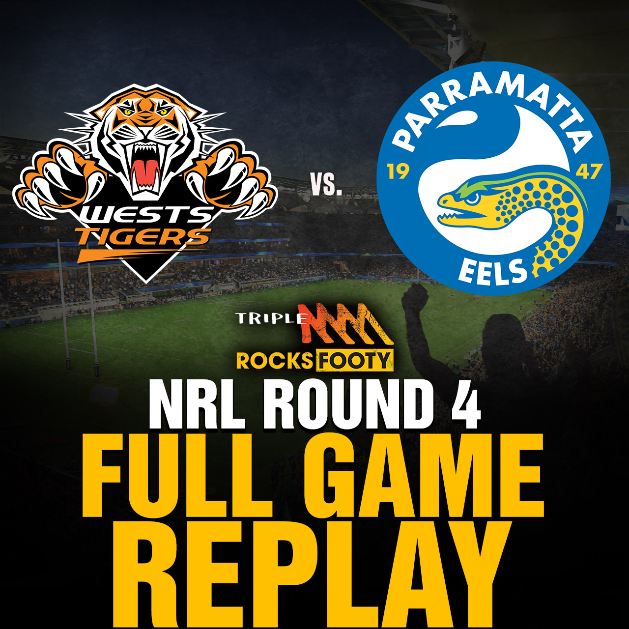 FULL GAME REPLAY | Wests Tigers vs. Parramatta Eels