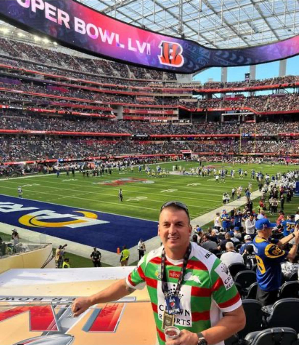 Queenslander Billy Thomas Shares What It's Like Going Viral At The Super Bowl For Wearing Souths Jersey!