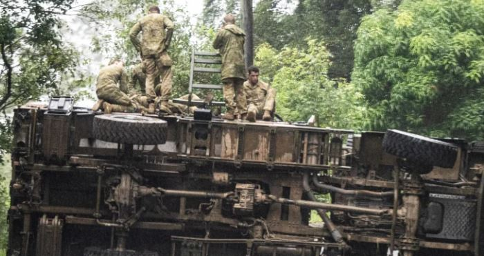 ADF members injured as army trucks collide