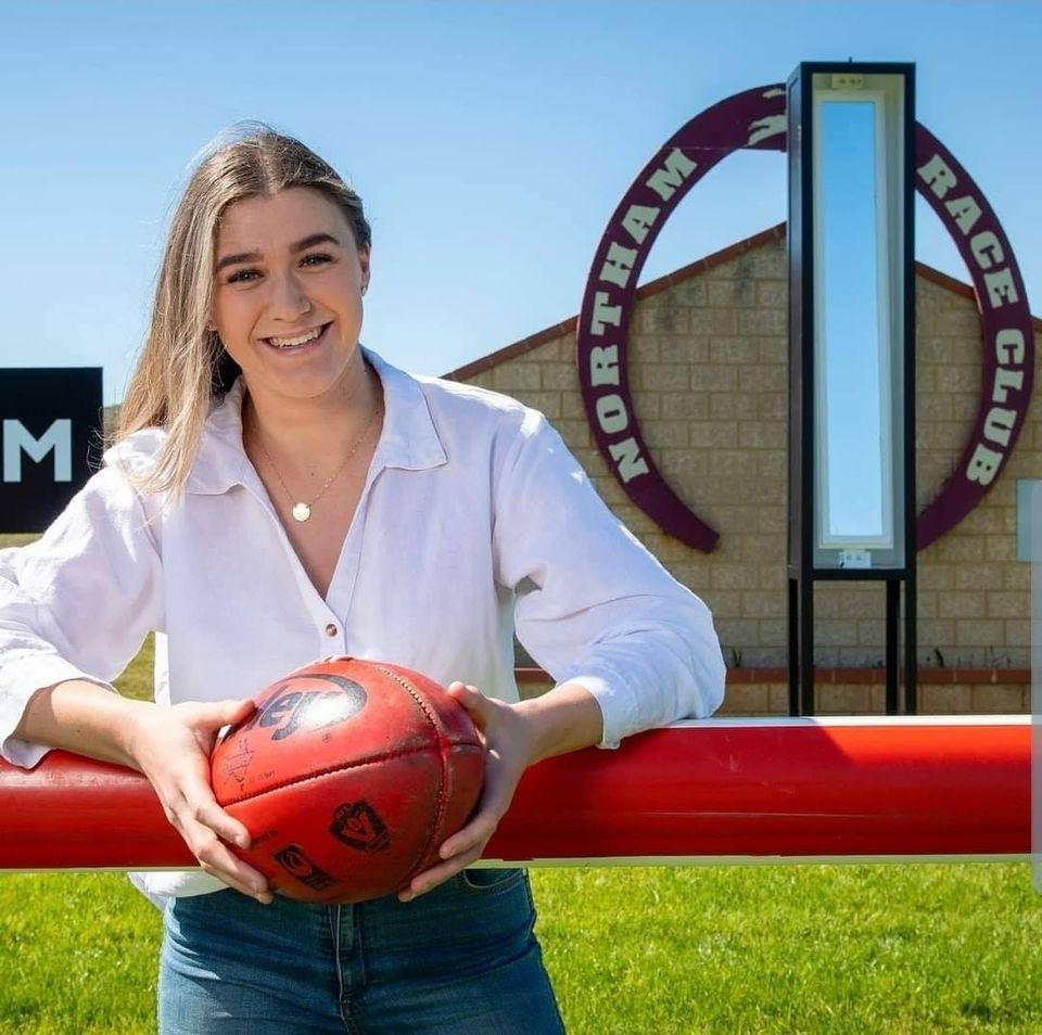 Local Fremantle Dockers AFLW star Emma O'Driscoll the 2020 ambassador for Spring Racing at Northam Race Club