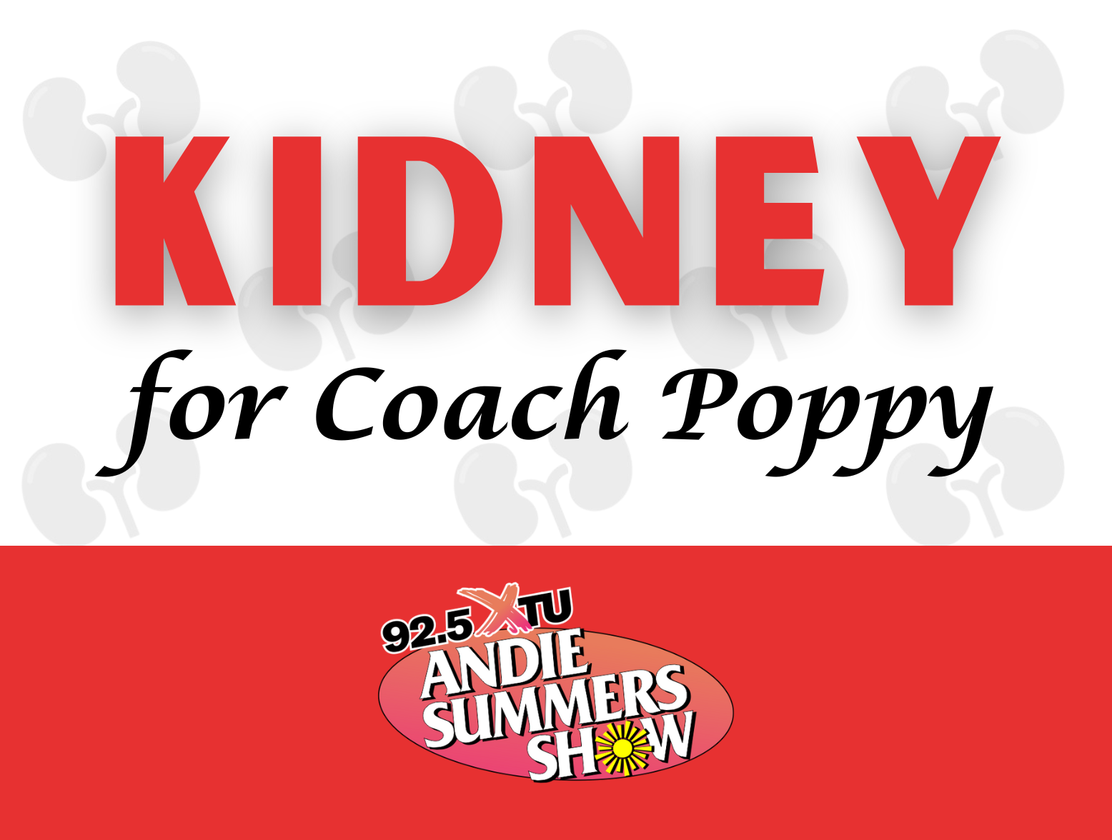 Coach Poppy Trabosh Needs A Kidney