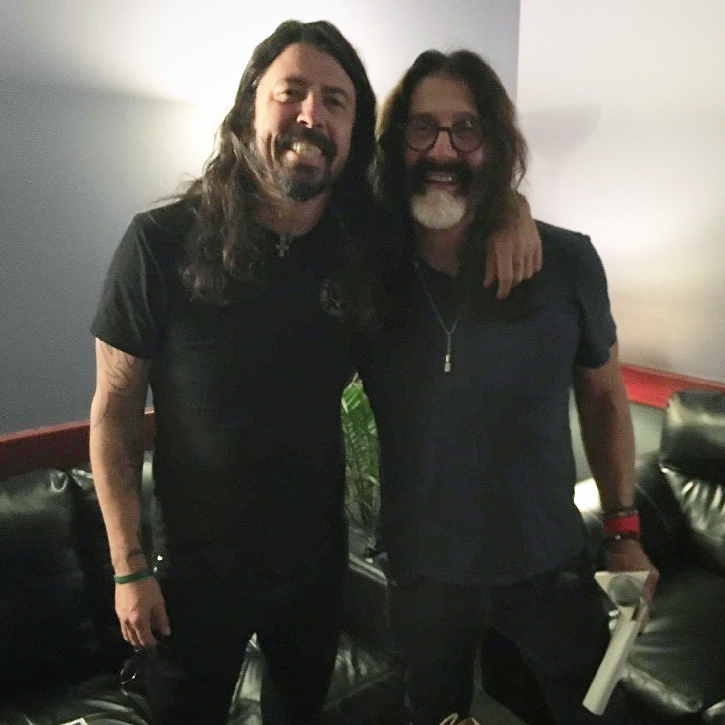 Pierre Robert Backstage with Dave Grohl