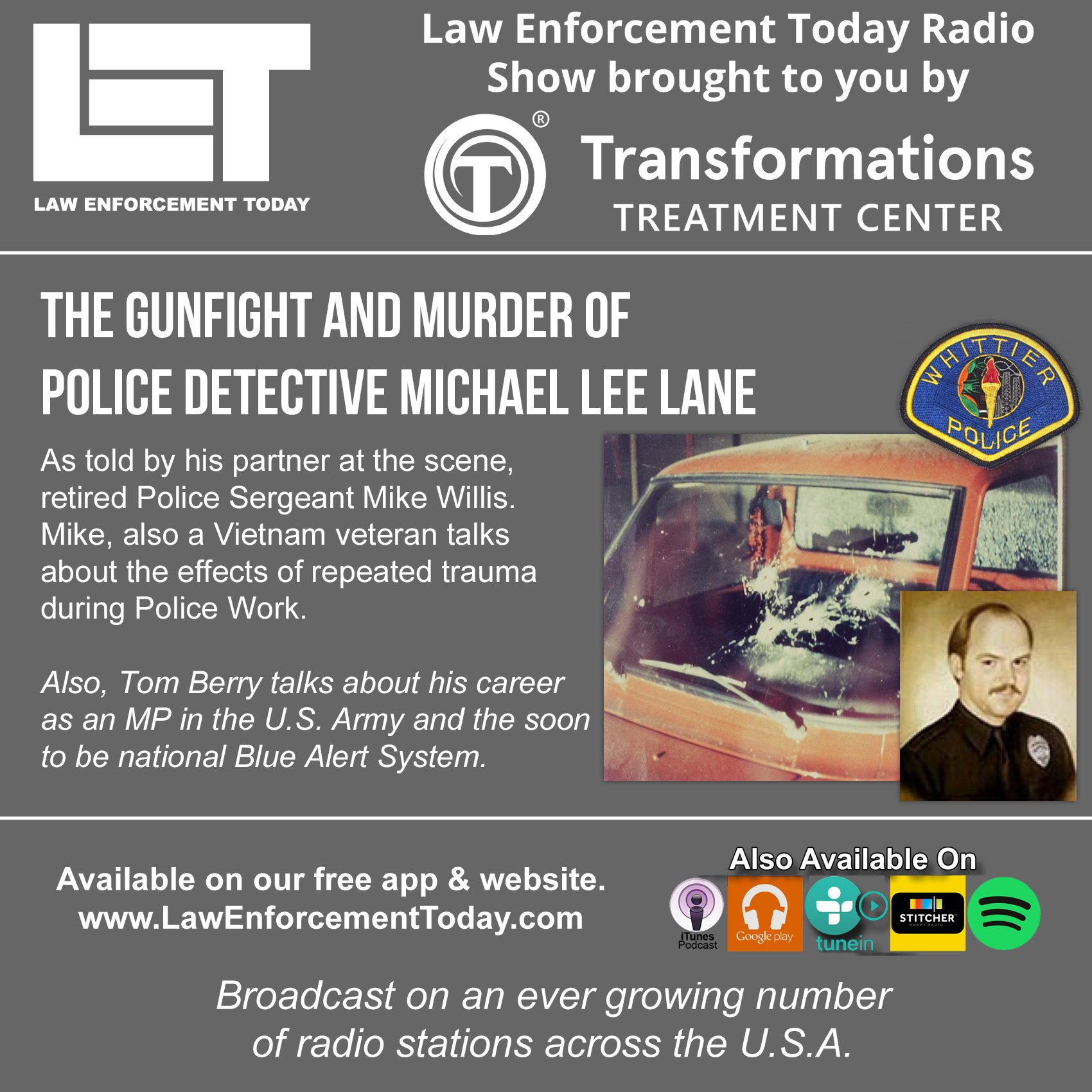 S2E41: The Gunfight and Murder of Whittier Police Detective Michael Lane