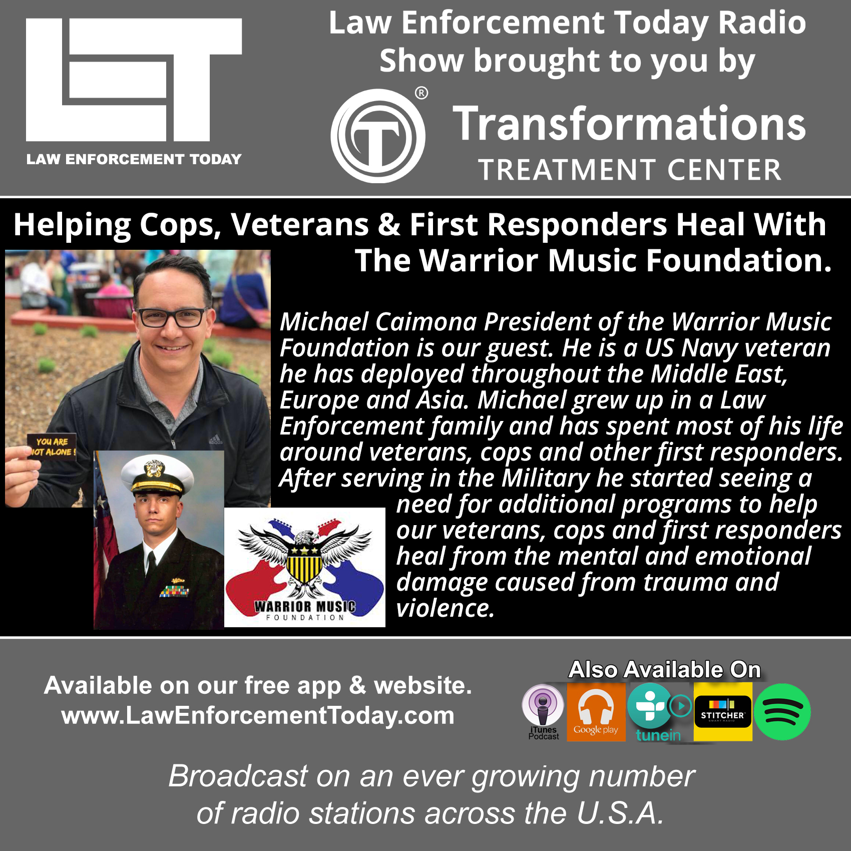 S4E25: Helping Cops, Veterans & First Responders Heal With The Warrior Music Foundation.