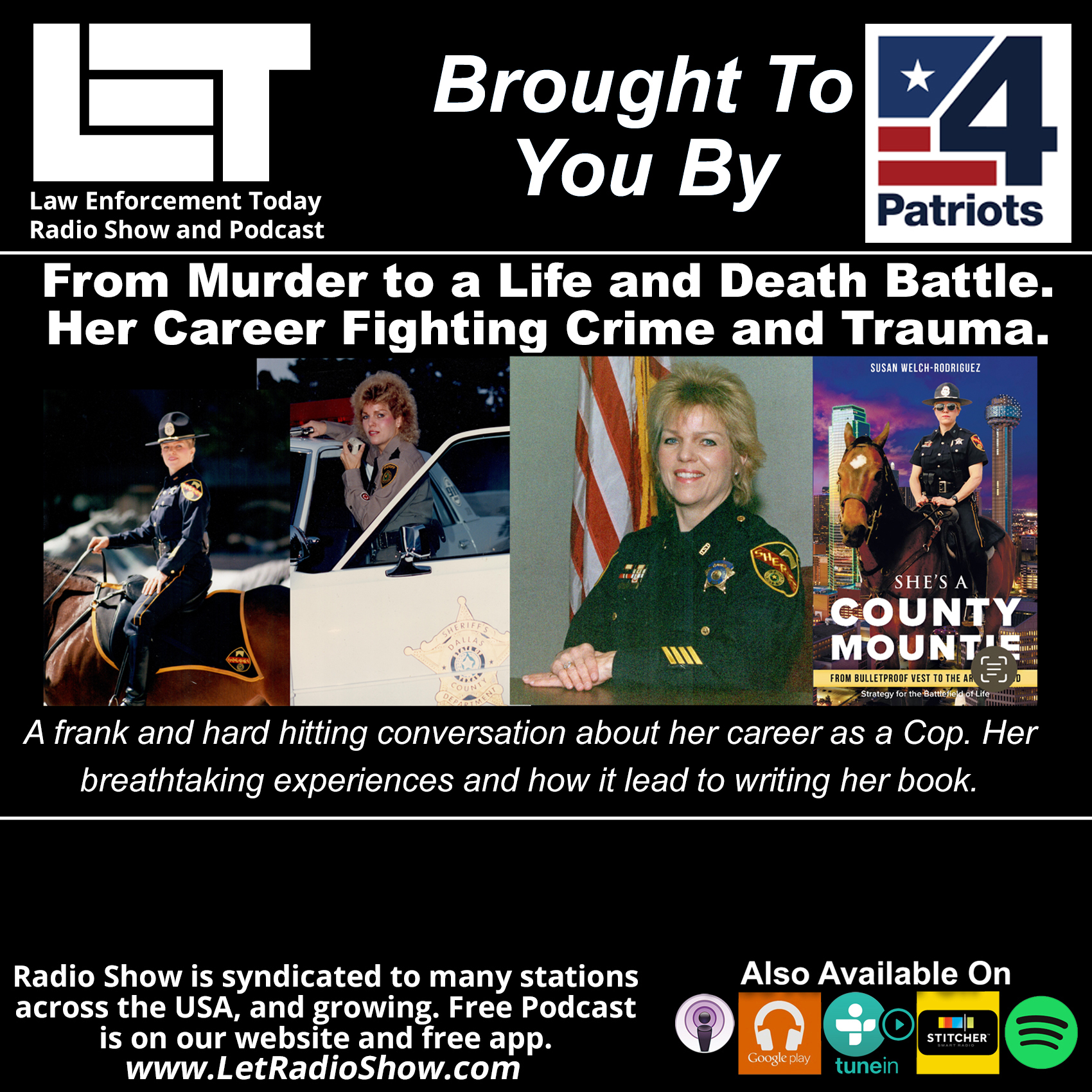 Her Cop Career. Murder, Life or Death Battles and more.