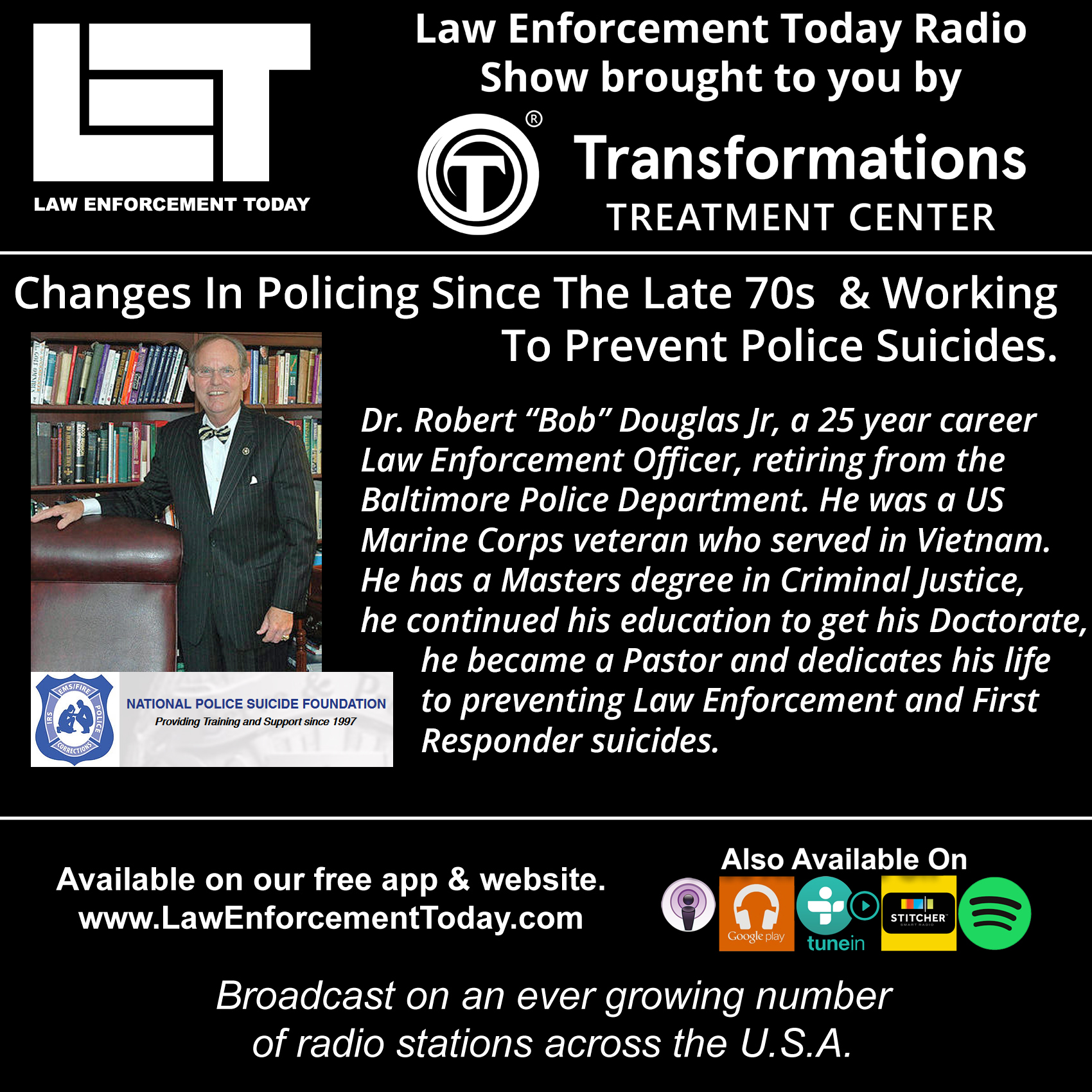 S3E33: Changes In Policing Since The Late 70s and Preventing Law Enforcement Suicides