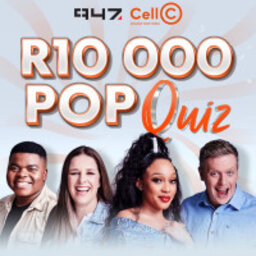 The 947 R10 000 Pop Quiz with Cell C, Change the world. Lisa  walking away with that R10 000