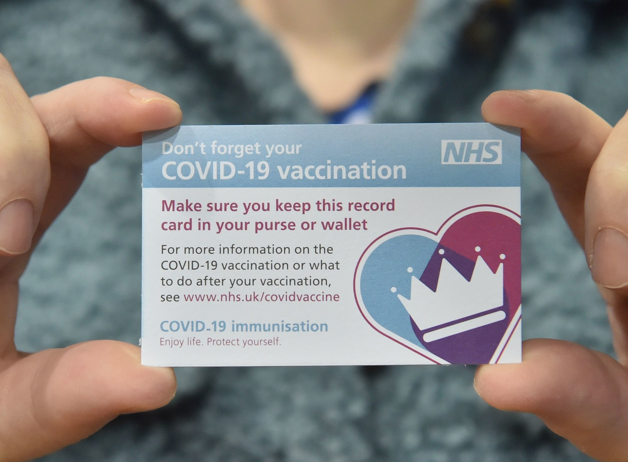 COVID Vaccine Card - Enjoy Life, Protect Yourself