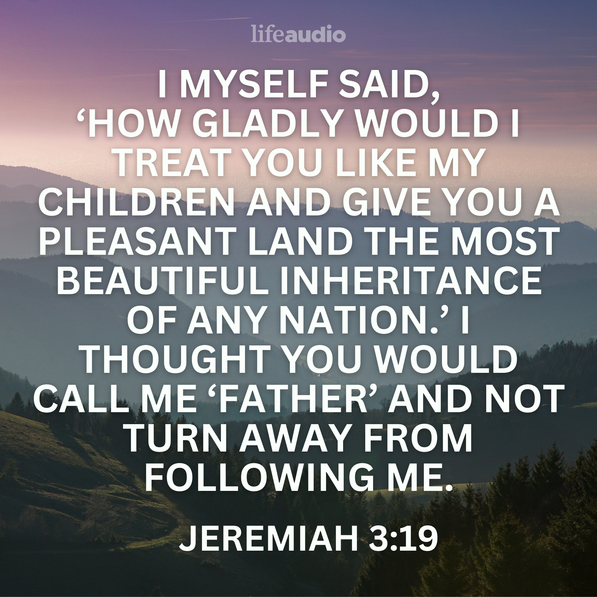 Learning to Trust God's Love (Jeremiah 3:19)