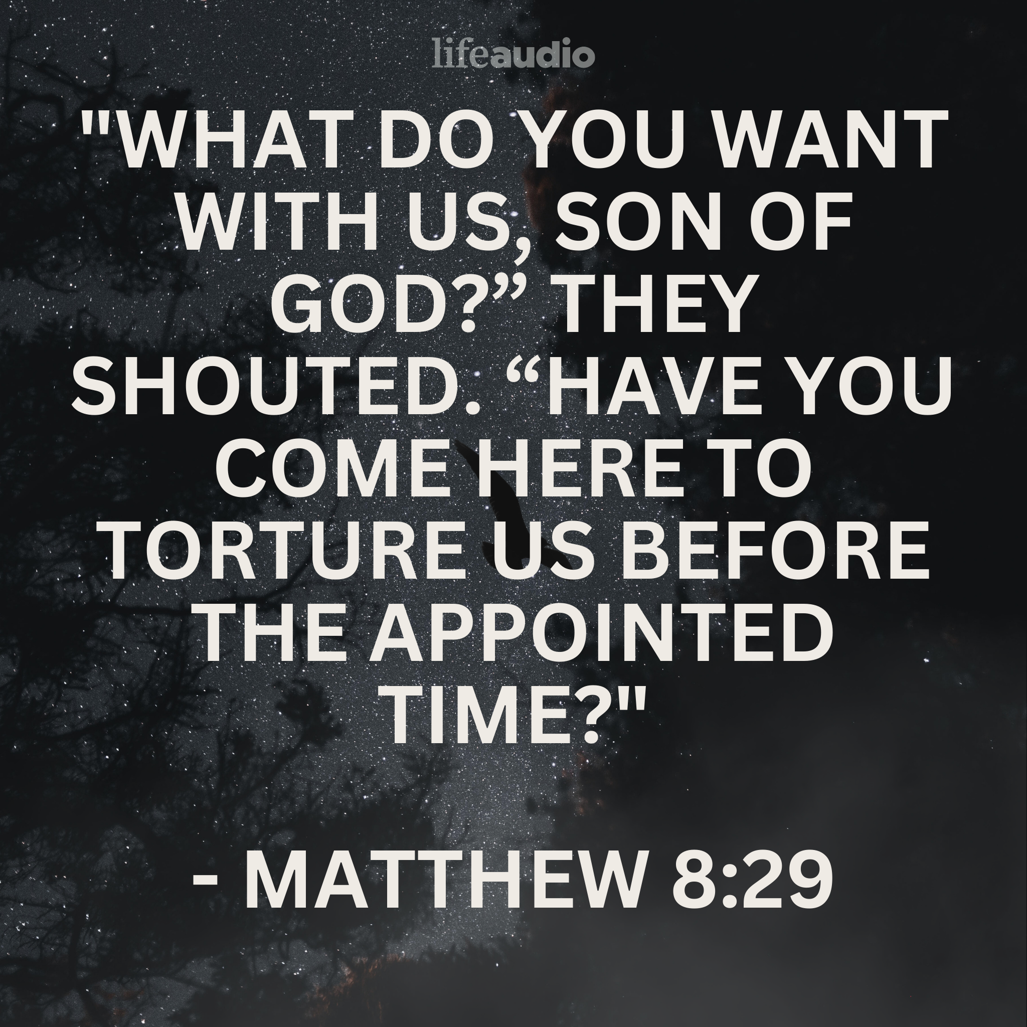 Why We Don't Have to Fear Evil (Matthew 8:29)