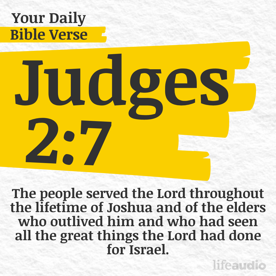 The Importance of Remembering  (Judges 2:7)