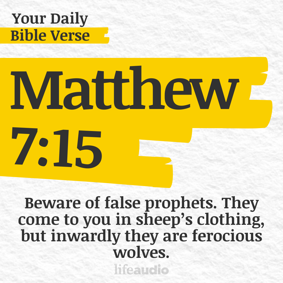 Recognizing a False Prophet Today (Matthew 7:15)