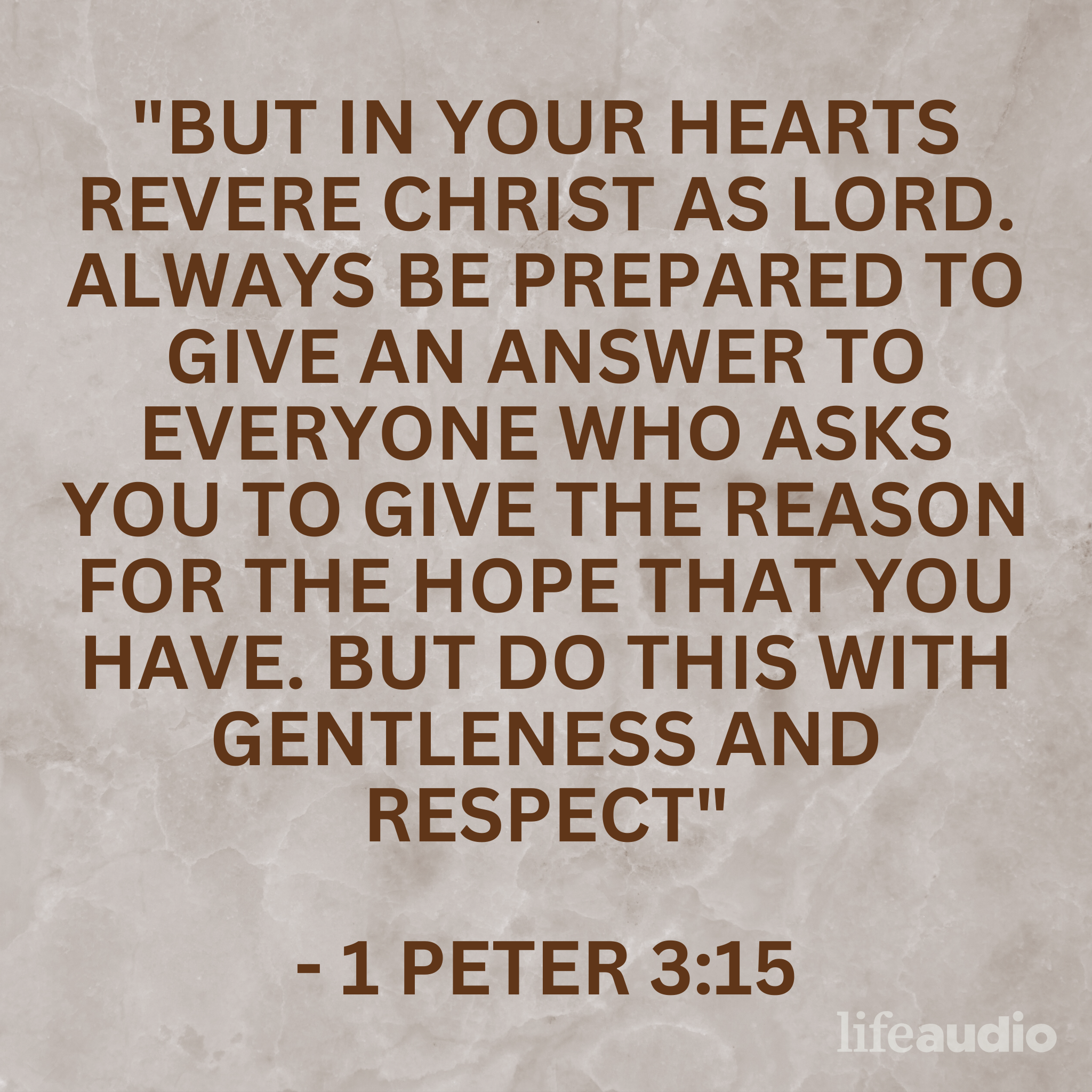 Best Of: What's Your Reason for Hope? (1 Peter 3:15)