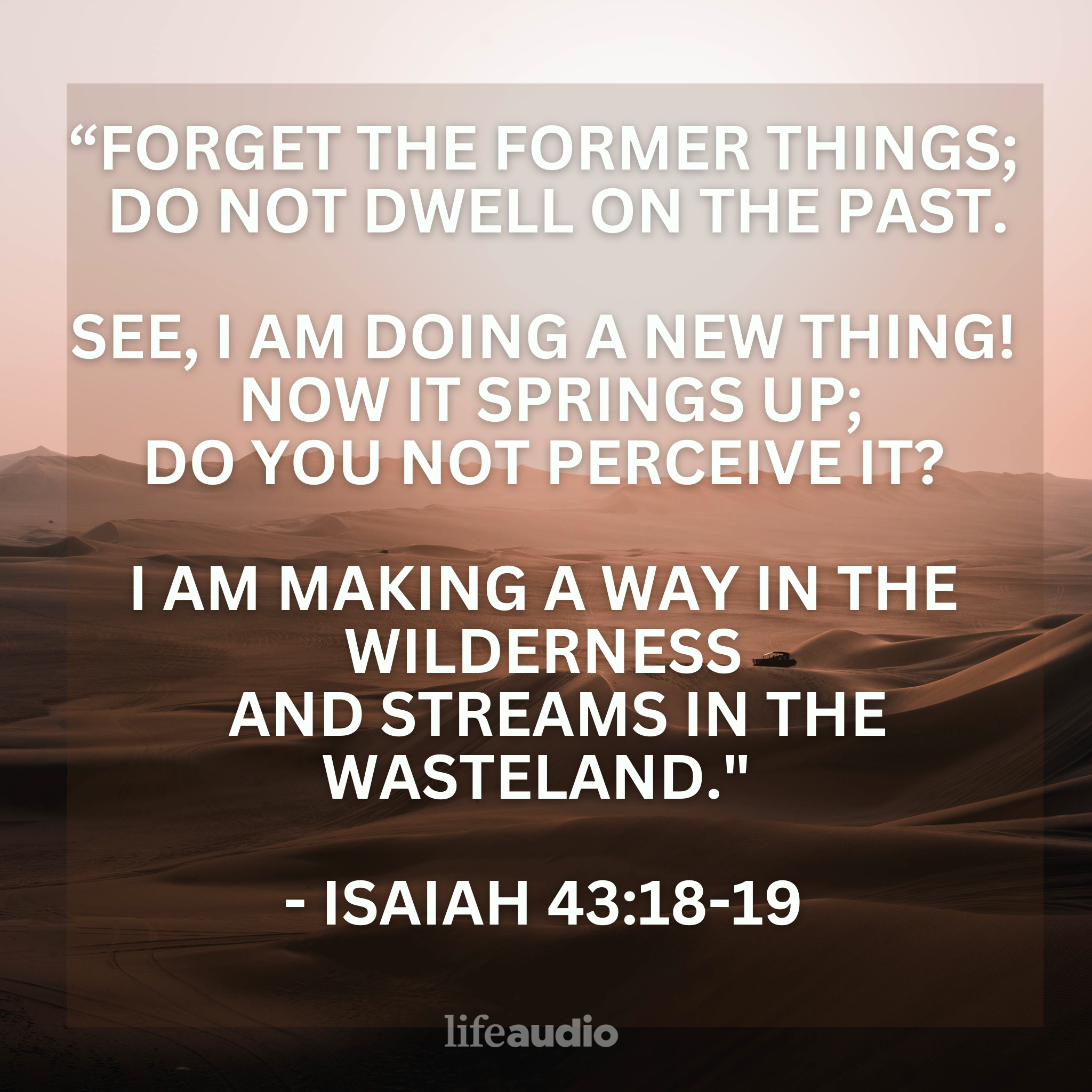Already Feeling Stuck In the New Year? Meditate On This (Isaiah 43:18-19)